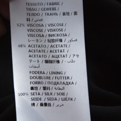 Pre Owned Alexander McQueen Black Crepe Ruffled Open Back Sleeveless Dress S