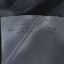 Pre Owned Alexander McQueen Grey Skeleton Printed Cotton Jersey Tank Top S