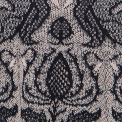 مملوكة مسبقًا Alexander McQueen Beige and Black Knit Jacquard Silk Blend Mini Dress S