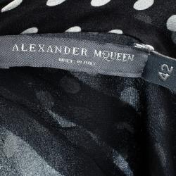 Pre Owned Alexander McQueen Polka Dot Halterneck Top M