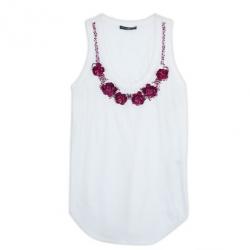 مملوكة مسبقًا Alexander McQueen Embellished Tank T Shirt L