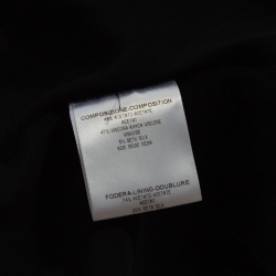 Pre Owned Alexander McQueen Black Crepe Peplum Jacket M