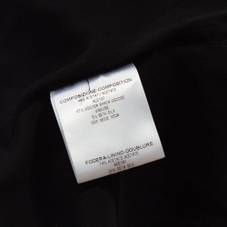 Pre Owned Alexander McQueen Black Crepe Peplum Jacket M