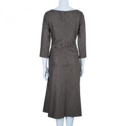 مملوكة مسبقًا فستان اليكساندر ماكوين رقبة سابرينا ضيق M