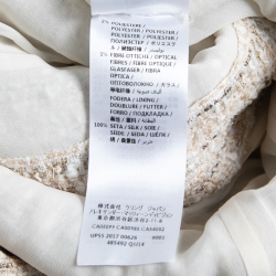 Alexander McQueen Cream Tweed Handkerchief-Hem Dress S