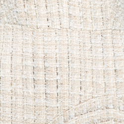 Alexander McQueen Cream Tweed Handkerchief-Hem Dress S