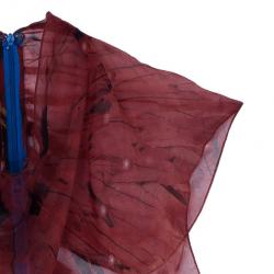 مملوكة مسبقًا Alexander McQueen Multicolour Printed Silk Top S