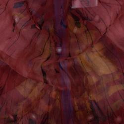 مملوكة مسبقًا Alexander McQueen Multicolour Printed Silk Top S