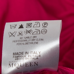 Pre Owned Alexander McQueen Pink Jersey Midi Dress S