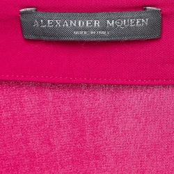 Pre Owned Alexander McQueen Pink Jersey Midi Dress S