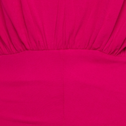 Pre Owned Alexander McQueen Pink Jersey Midi Dress S