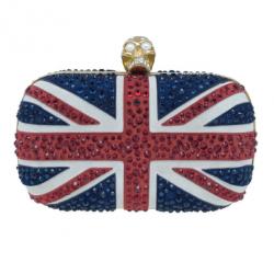Pre Owned كلتش أليكساندر ماكوين علم بريطانيا مرصعة بأحجار كريستال