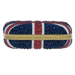 Pre Owned كلتش أليكساندر ماكوين علم بريطانيا مرصعة بأحجار كريستال