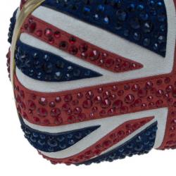 Pre Owned كلتش أليكساندر ماكوين علم بريطانيا مرصعة بأحجار كريستال