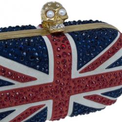Pre Owned كلتش أليكساندر ماكوين علم بريطانيا مرصعة بأحجار كريستال