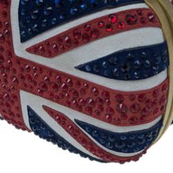 Pre Owned كلتش أليكساندر ماكوين علم بريطانيا مرصعة بأحجار كريستال