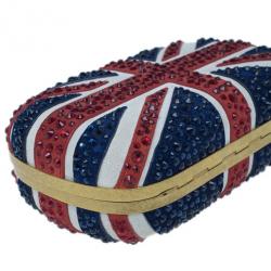 Pre Owned كلتش أليكساندر ماكوين علم بريطانيا مرصعة بأحجار كريستال