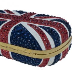 Pre Owned كلتش أليكساندر ماكوين علم بريطانيا مرصعة بأحجار كريستال