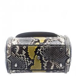 Pre Owned Alexander McQueen Multicolor Python Mini Heroine Shoulder Bag