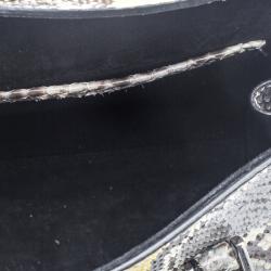 Pre Owned Alexander McQueen Multicolor Python Mini Heroine Shoulder Bag