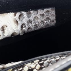 Pre Owned Alexander McQueen Multicolor Python Mini Heroine Shoulder Bag