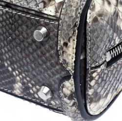 Pre Owned Alexander McQueen Multicolor Python Mini Heroine Shoulder Bag