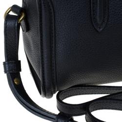 مملوكة مسبقًا Alexander McQueen Black Leather Mini Padlock Tote