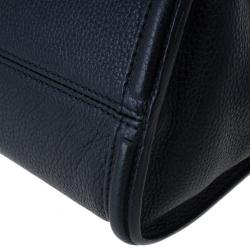 مملوكة مسبقًا Alexander McQueen Black Leather Mini Padlock Tote