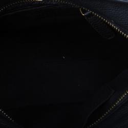 مملوكة مسبقًا Alexander McQueen Black Leather Mini Padlock Tote