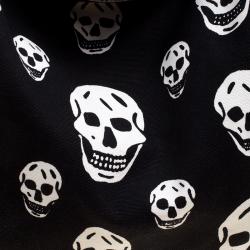 Alexander McQueen Black Skull Print Canvas Tote