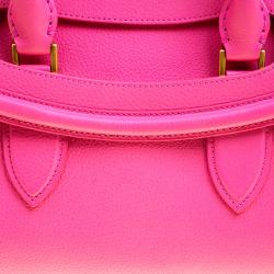Pre Owned Alexander McQueen Pink Leather Small Heroine Satchel
