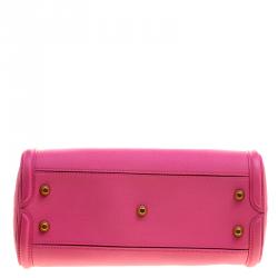 Pre Owned Alexander McQueen Pink Leather Small Heroine Satchel