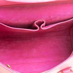 Pre Owned Alexander McQueen Pink Leather Small Heroine Satchel