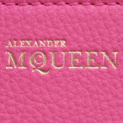 Pre Owned Alexander McQueen Pink Leather Small Heroine Satchel