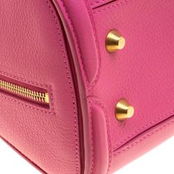 Pre Owned Alexander McQueen Pink Leather Small Heroine Satchel