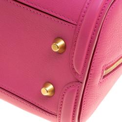 Pre Owned Alexander McQueen Pink Leather Small Heroine Satchel