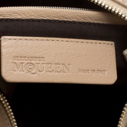 Pre Owned Alexander McQueen Beige Leather Medium Faithful De Manta Clutch