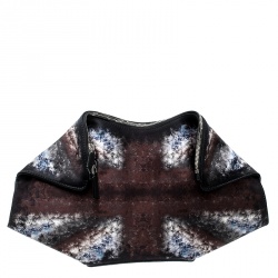 Pre Owned Alexander McQueen Multicolor Satin Medium De Manta Clutch