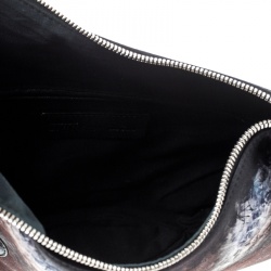 Pre Owned Alexander McQueen Multicolor Satin Medium De Manta Clutch