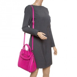 Pre Owned Alexander McQueen Pink Leather Small Heroine Satchel