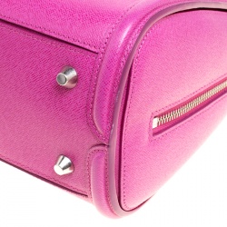 Pre Owned Alexander McQueen Pink Leather Small Heroine Satchel