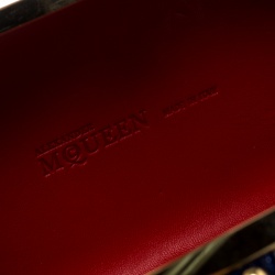 Pre Owned Alexander McQueen Multicolor Leather Britannia Skull Box Clutch