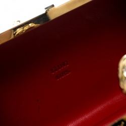 Pre Owned Alexander McQueen Multicolor Leather Britannia Skull Box Clutch