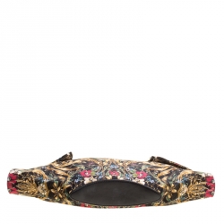 Pre Owned Alexander McQueen Multicolor Printed Fabric Medium De Manta Clutch