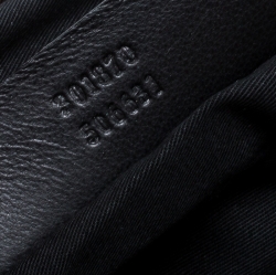 Pre Owned Alexander McQueen Black/Green Printed Fabric Medium De Manta Clutch