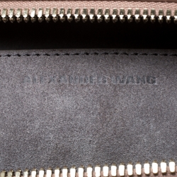 Pre Owned Alexander Wang Peach Leather Mini Emile Crossbody Bag