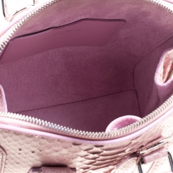 Alexander McQueen Bubble Gum Pink Python Heroine Top Handle Bag
