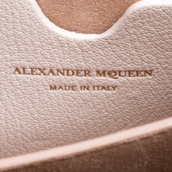 Pre Owned Alexander McQueen Off White Leather Box 19 Shoulder Bag