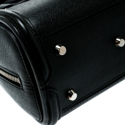 Pre Owned Alexander McQueen Black Leather Mini Heroine Bag