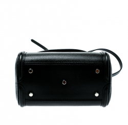 Pre Owned Alexander McQueen Black Leather Mini Heroine Bag